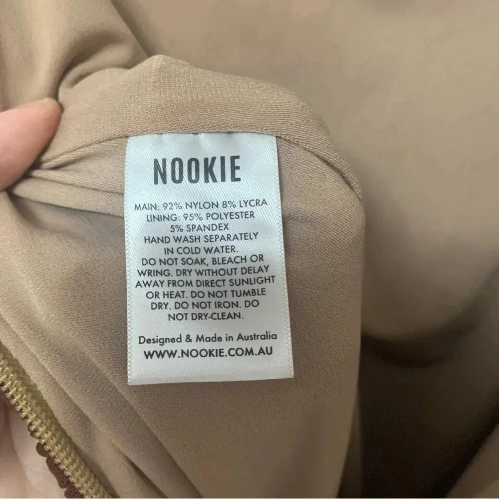 Nookie Mecca Mini Dress in Chocolate Size Small
